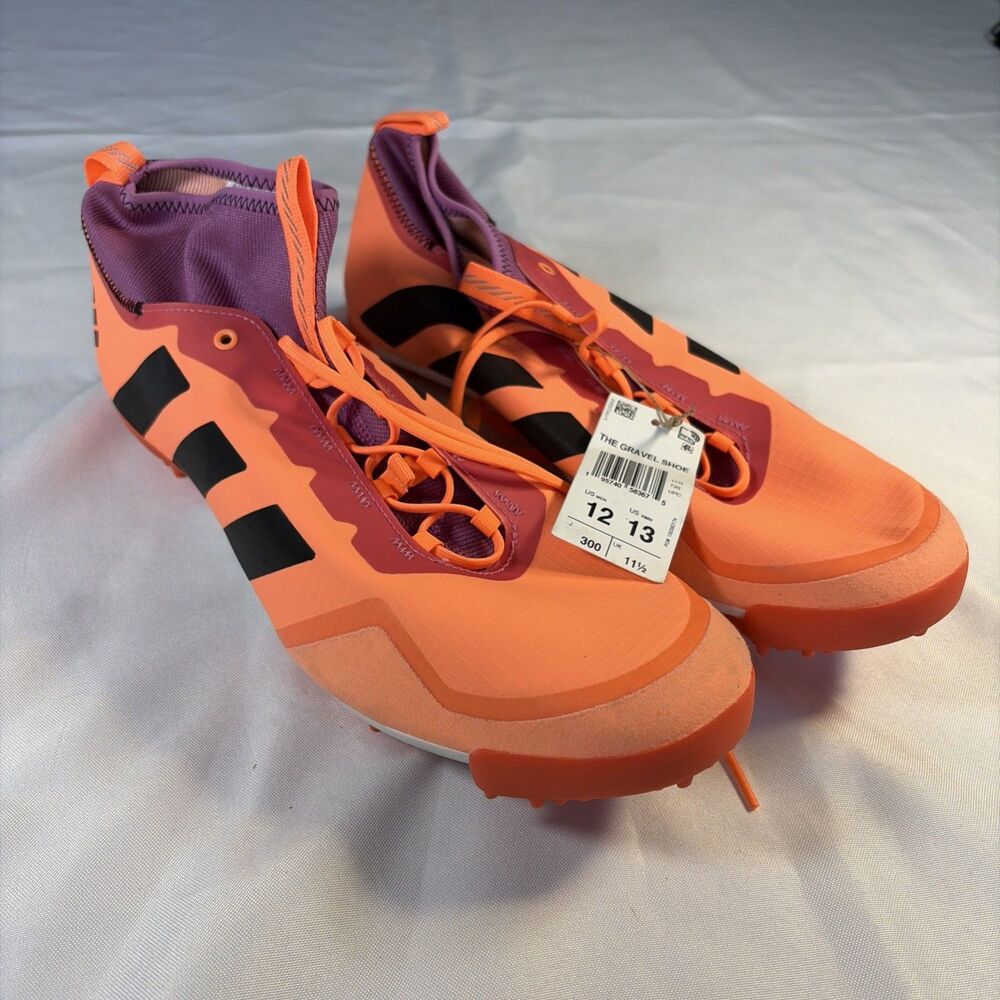 Size Men 12 Women 13 Adidas The Gravel Orange/Black/Lilac Cycling Shoes GX1665